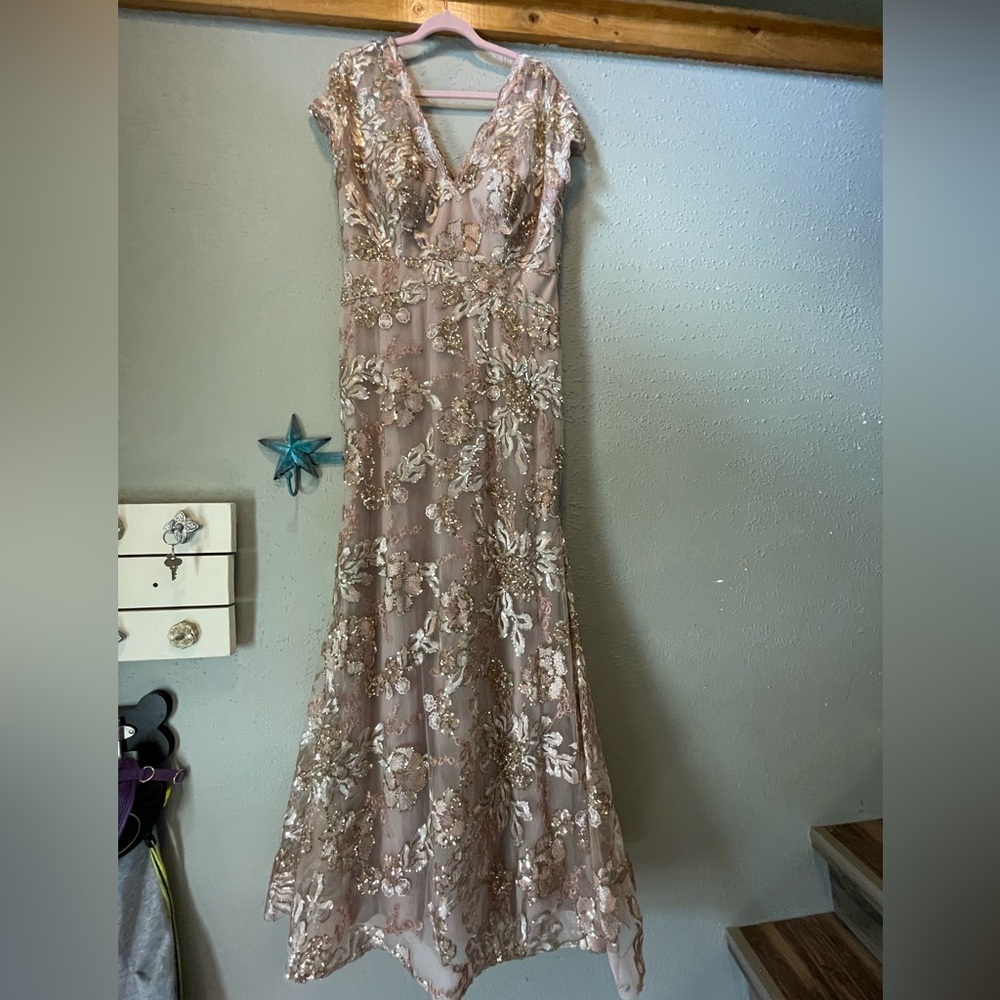 Christina Wu Rose Gold Mother of the Bride/ Groom Dress size 14